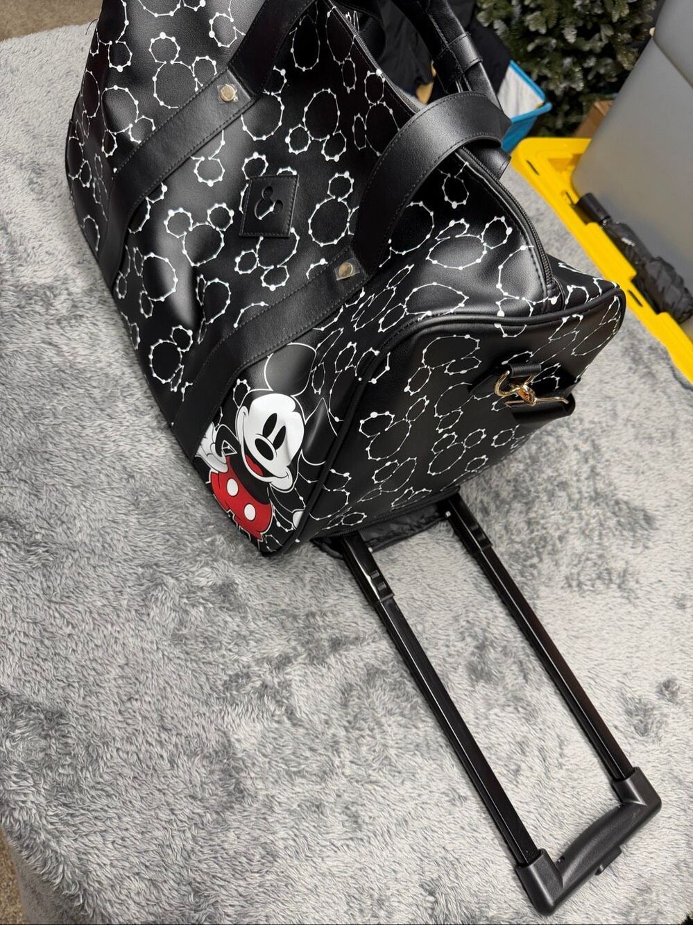 NEW Disney Mickey Mouse Rolling Duffel Bag!